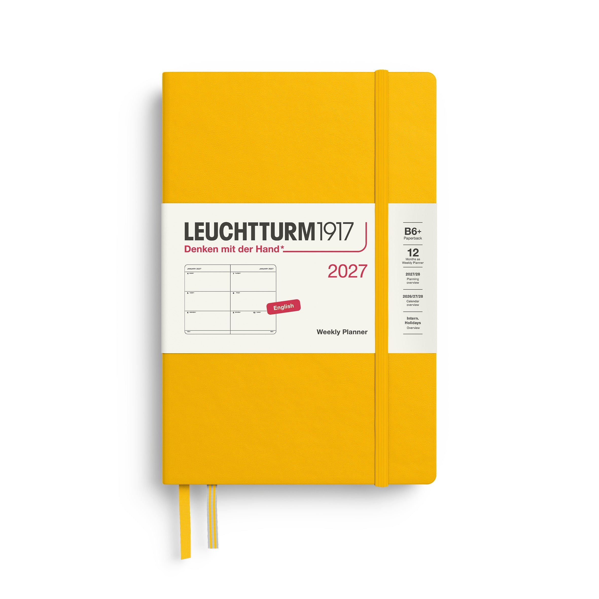 Leuchtturm1917 2027 B6+ Sunflower Weekly Planner diary