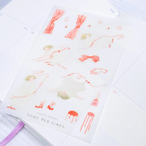 Dodolulu - Planner Sticker - Some Red Lines