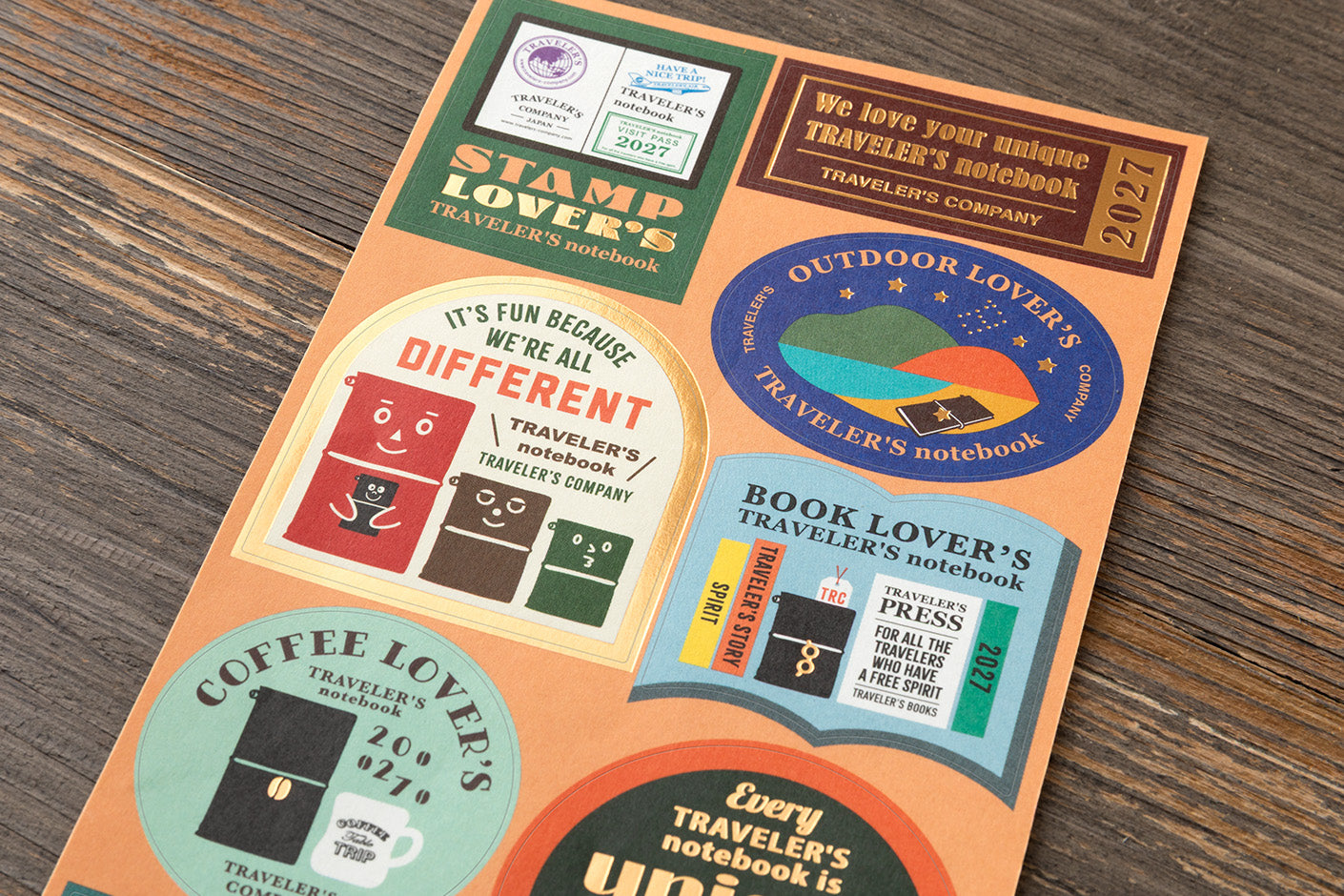 Traveler's Company - 2027 Diary - Insert - Sticker Set