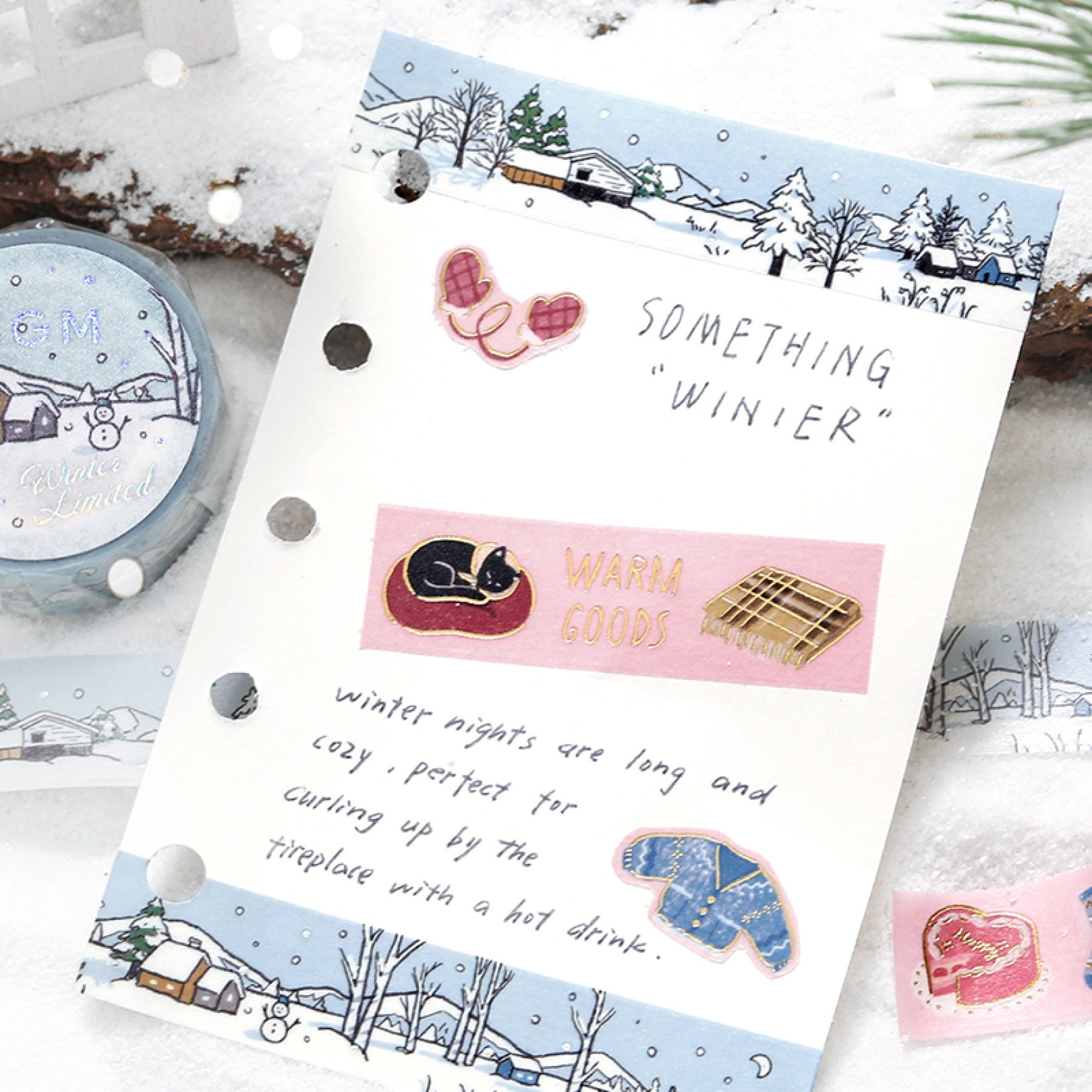 BGM - Washi Tape - 2025 Winter Limited - Snow Lake Cabin <Outgoing>