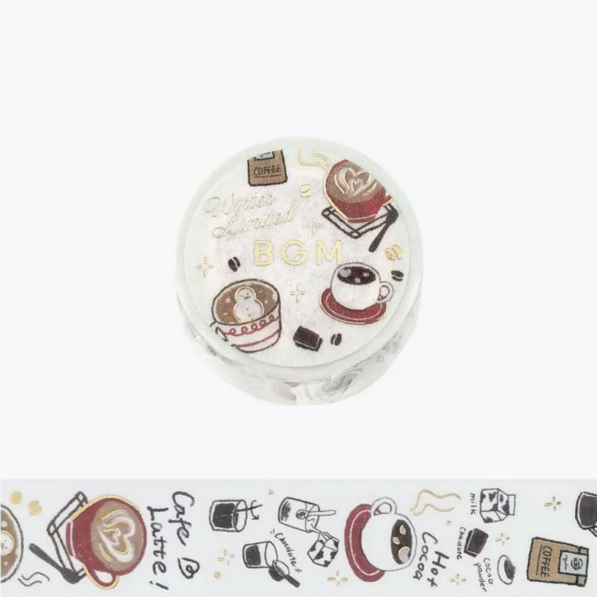 BGM - Washi Tape - 2025 Winter Limited - Winter Drink