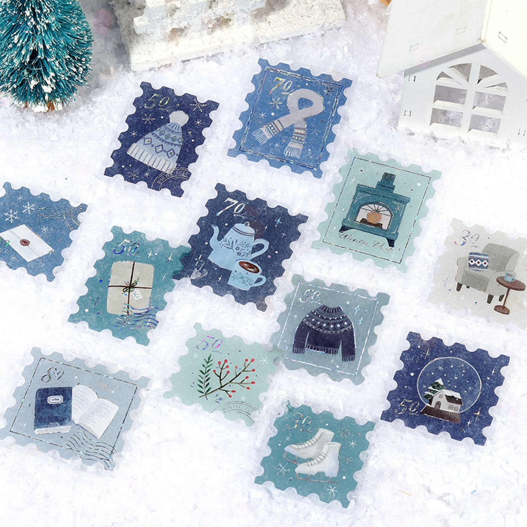 BGM - Planner Sticker - Flake Seal - 2025 Winter Limited - Winter Letter <Outgoing>