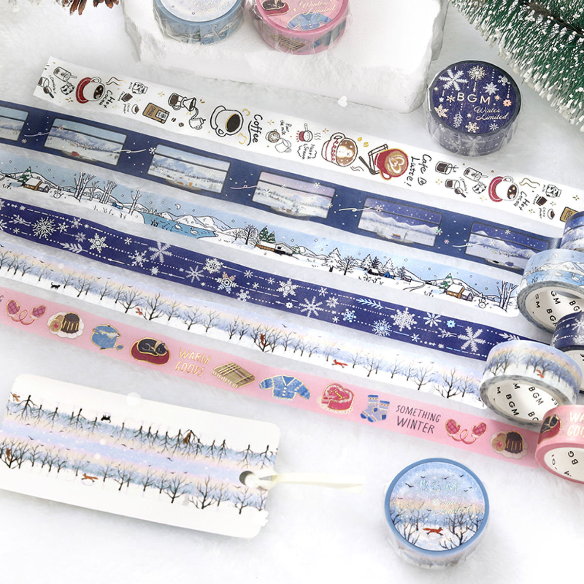 BGM - Washi Tape - 2025 Winter Limited - Snowy Night