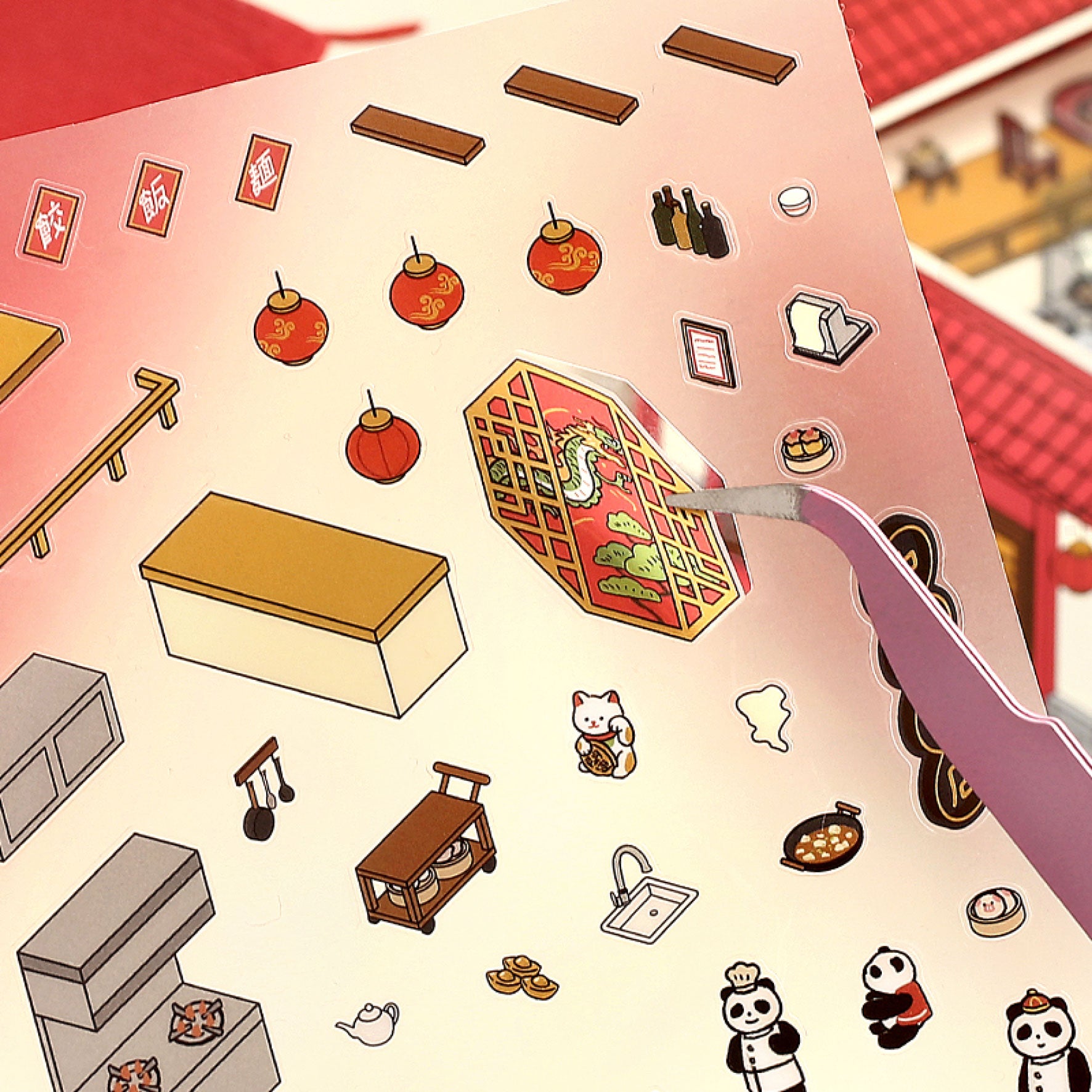 BGM - Planner Sticker - 2.5D Stickers - Vol. 3 - Pandas