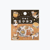 BGM - Planner Sticker - Flake Seal - Cafe Meow - Mikeneko Cafe