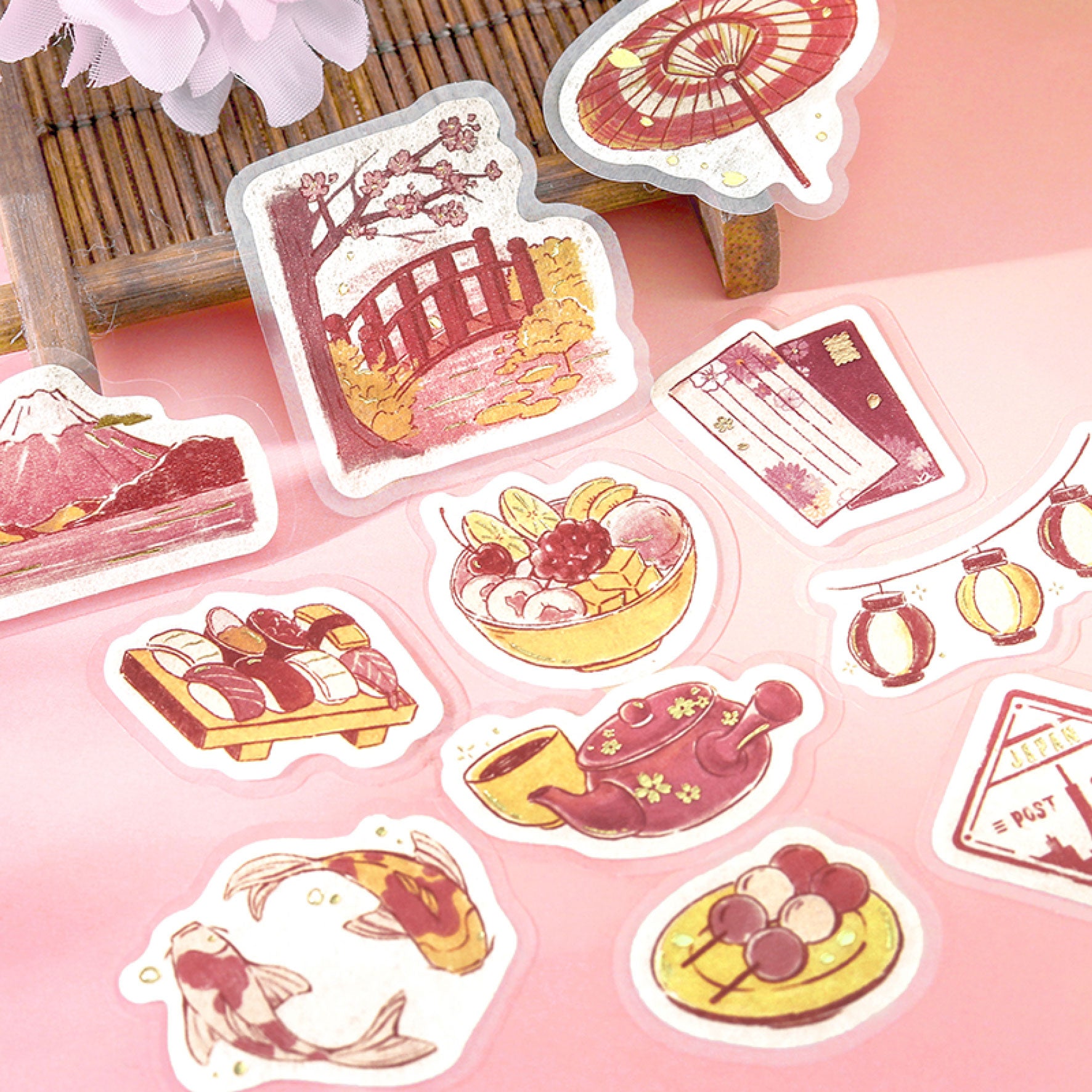BGM - Planner Sticker - Flake Seal - Journey - To Japan