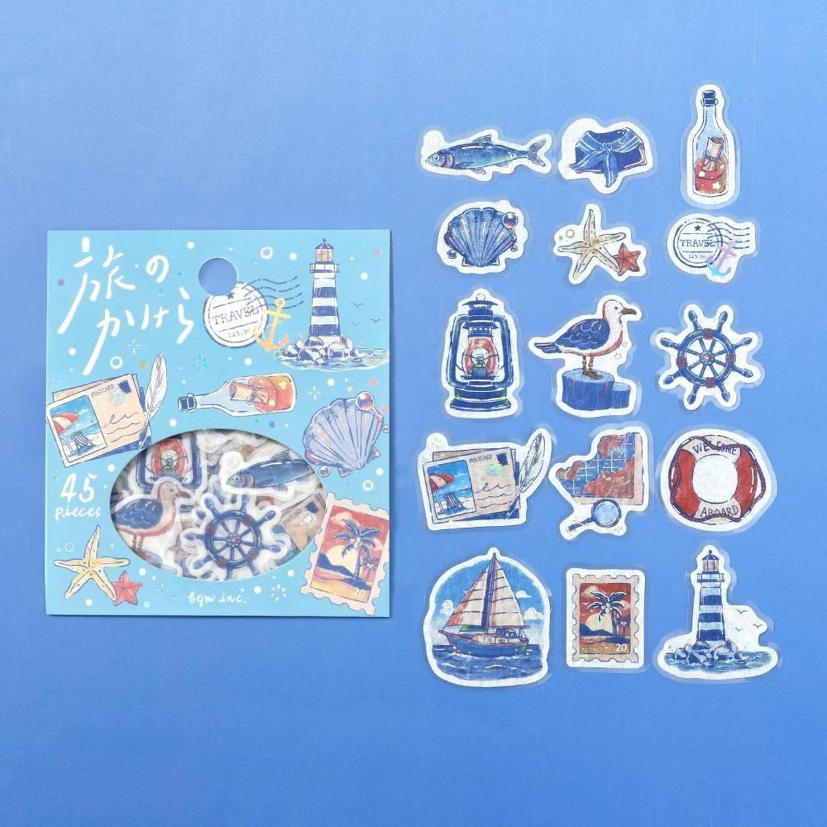 BGM - Planner Sticker - Flake Seal - Journey - To the Sea
