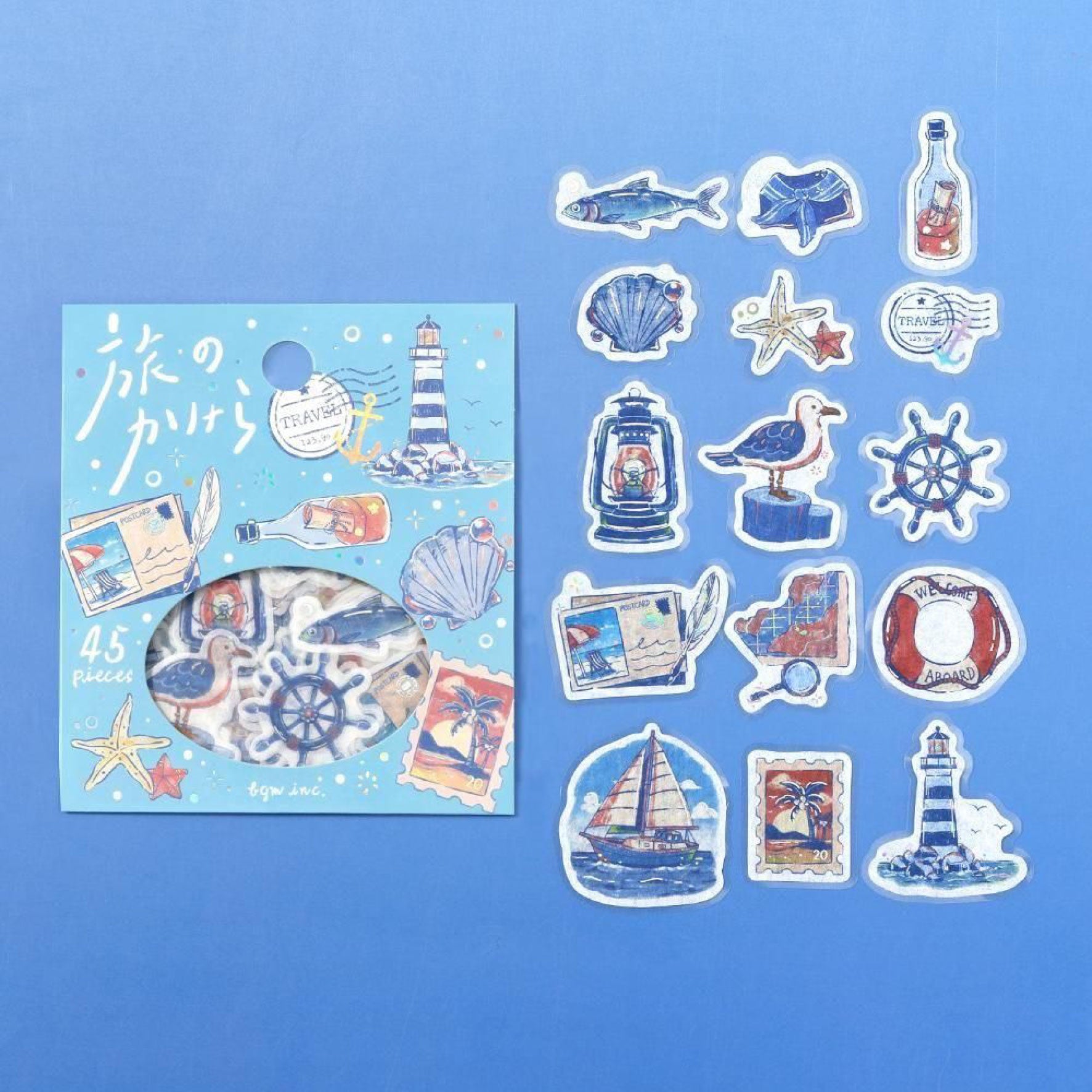 BGM - Planner Sticker - Flake Seal - Journey - To the Sea