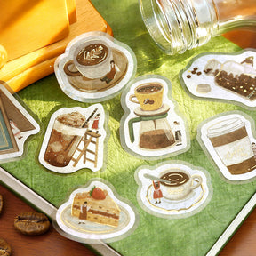 BGM - Planner Sticker - Flake Seal - Petit Story - Cafe