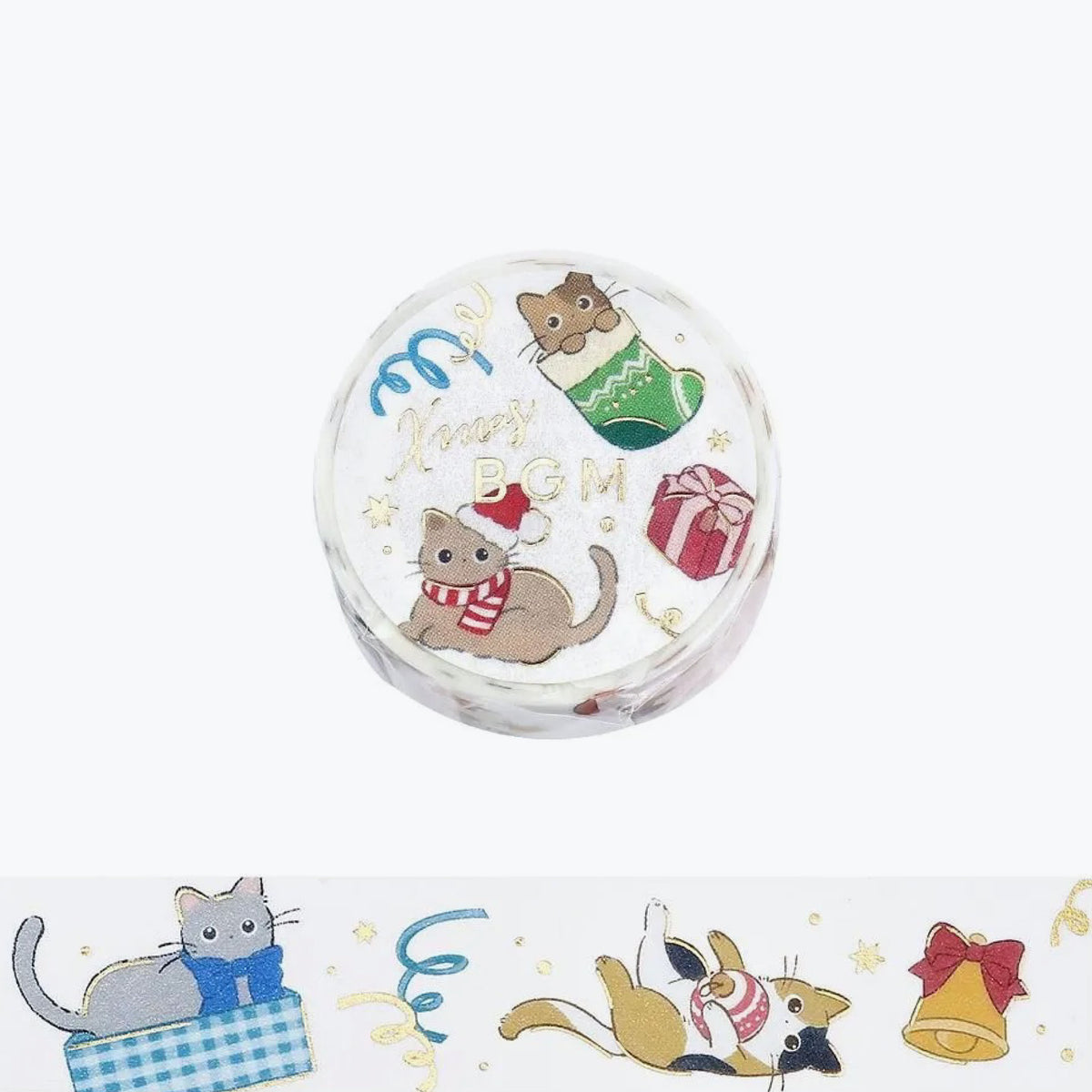 BGM - Washi Tape - Christmas Limited - Cat Christmas