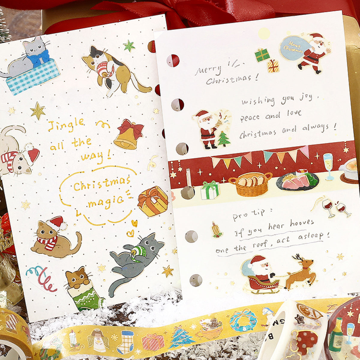 BGM - Washi Tape - Christmas Limited - Cat Christmas