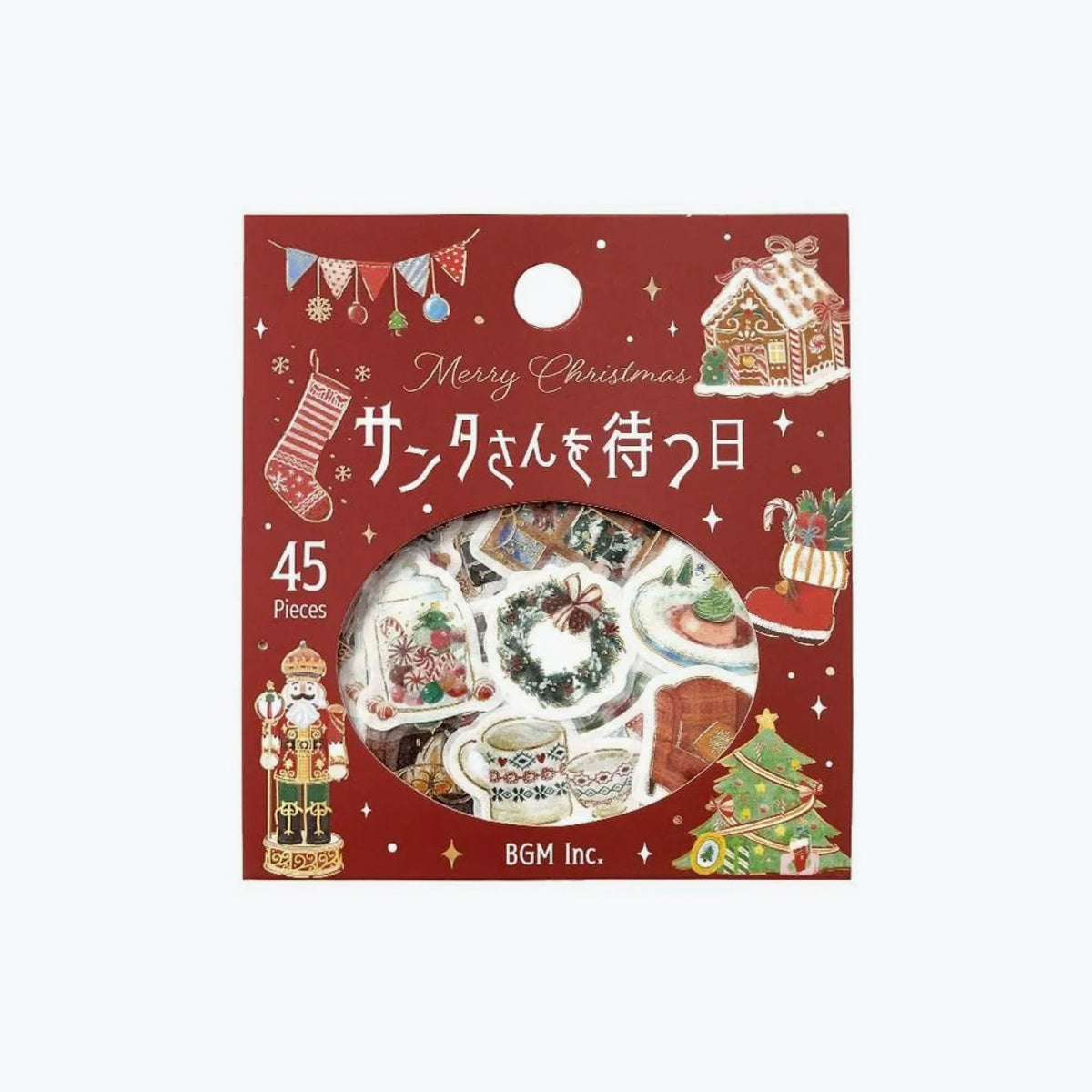 BGM - Planner Sticker - Flake Seal - Christmas Limited - Waiting for Santa