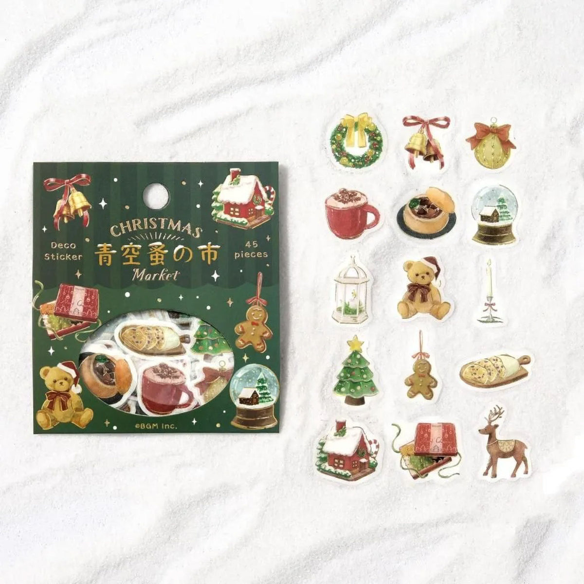 BGM - Planner Sticker - Flake Seal - Christmas Limited - Christmas Market