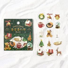 BGM - Planner Sticker - Flake Seal - Christmas Limited - Christmas Market