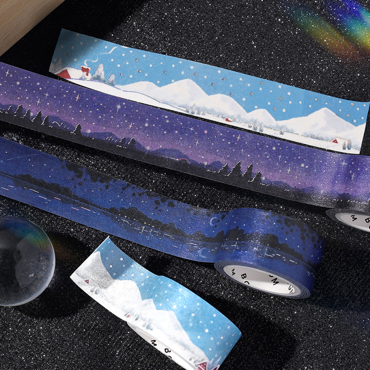 BGM - Washi Tape - Dreamy Scenery - Lake at Night