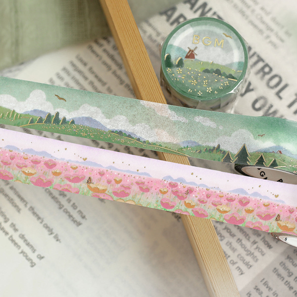 BGM - Washi Tape - Dreamy Scenery - Flower Garden