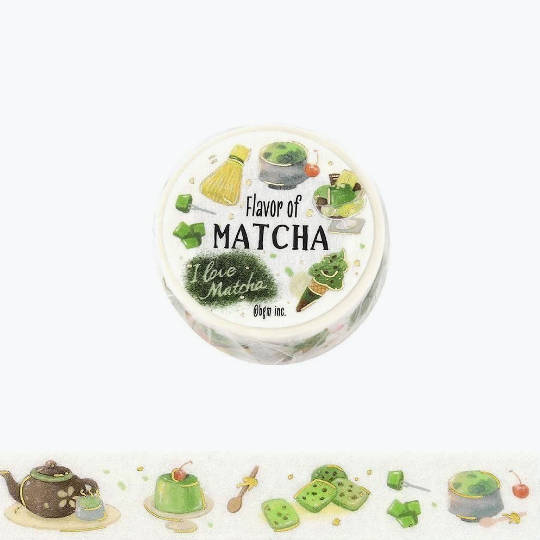 BGM - Washi Tape - Flavor of - Matcha