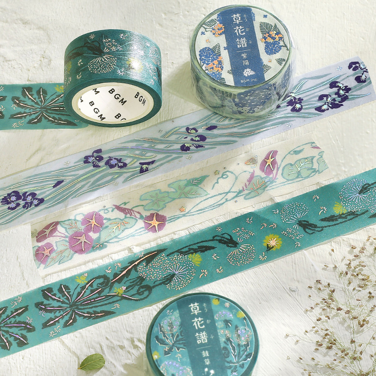 BGM - Washi Tape - Flora - Flower Grass