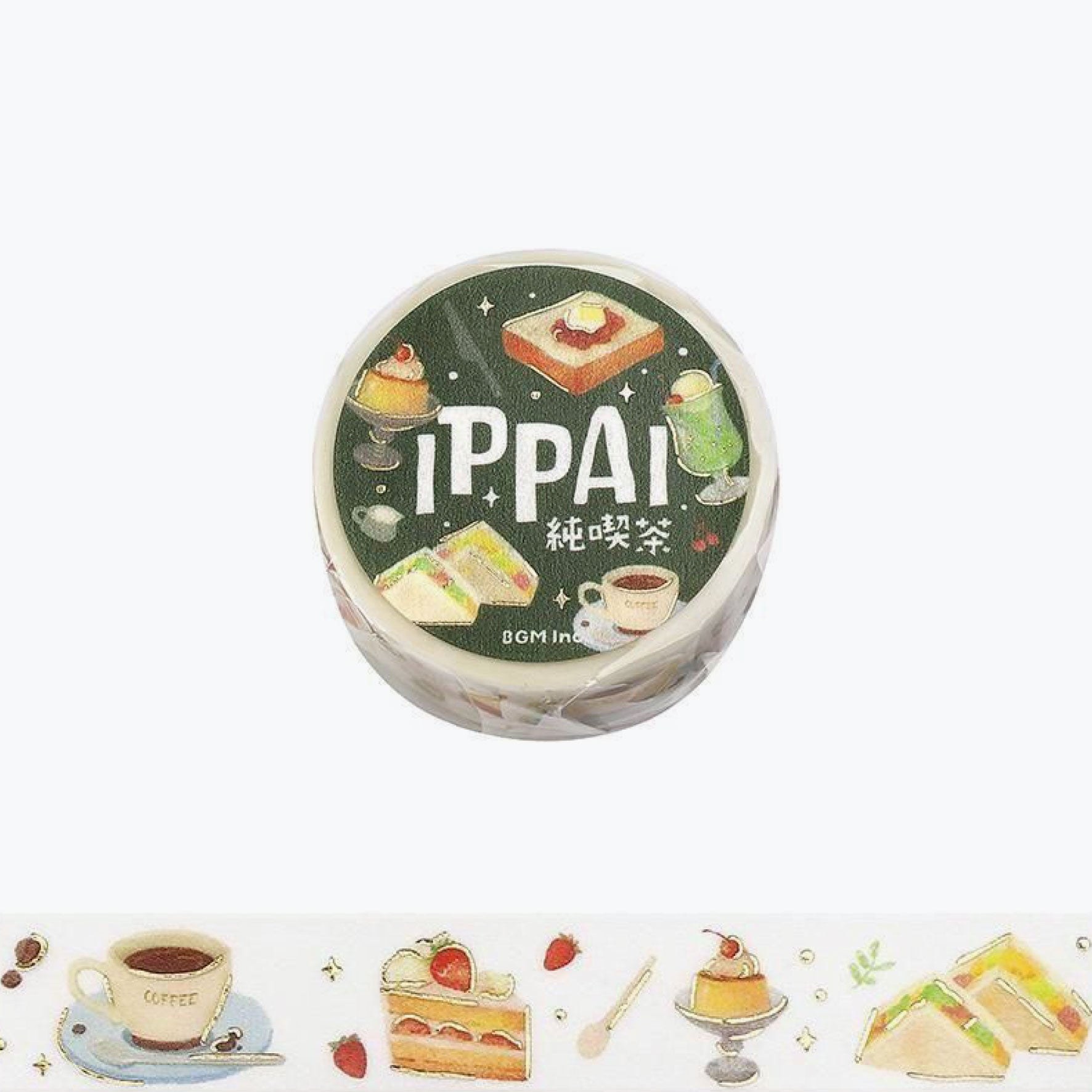 BGM - Washi Tape - IPPAI - Coffee Shop