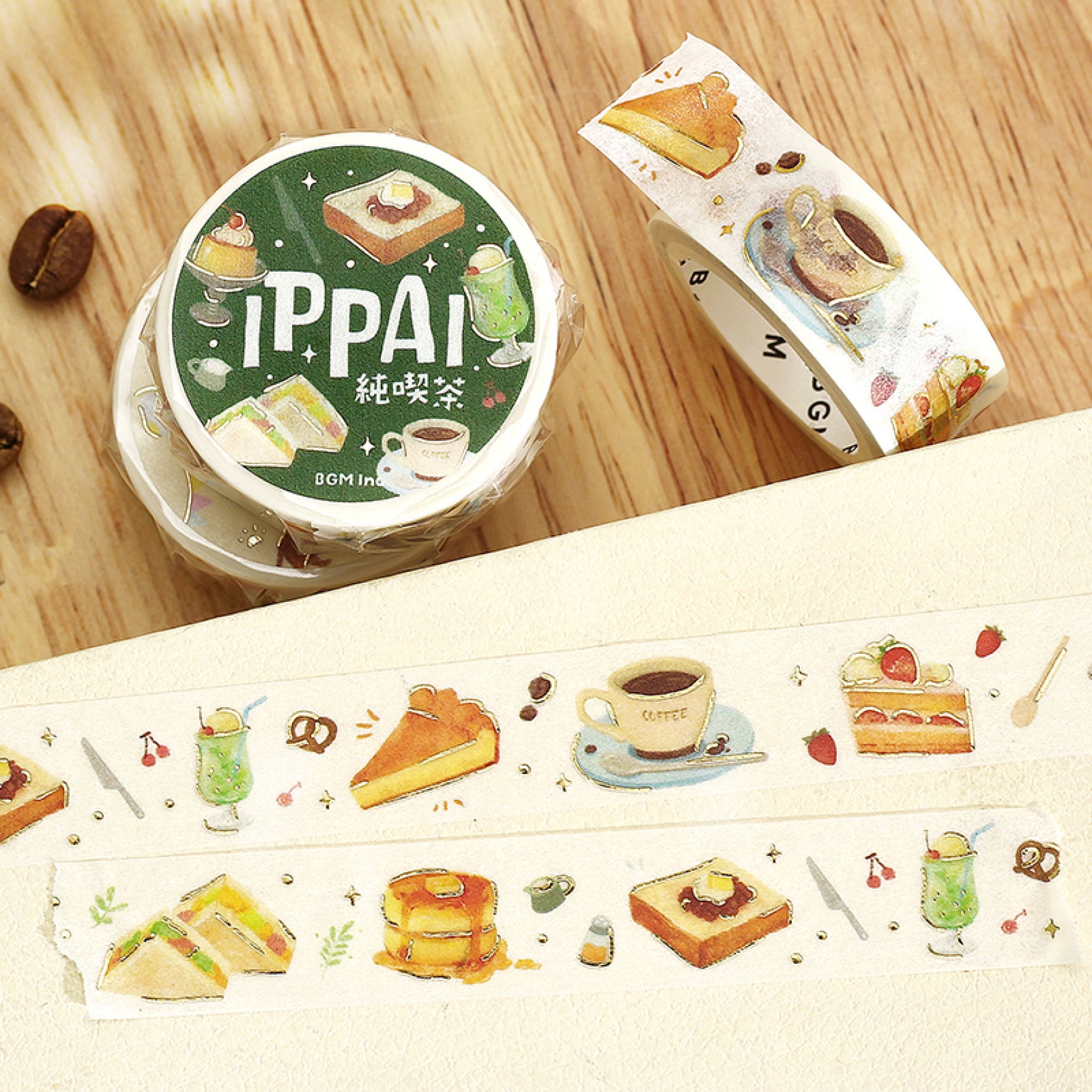BGM - Washi Tape - IPPAI - Coffee Shop