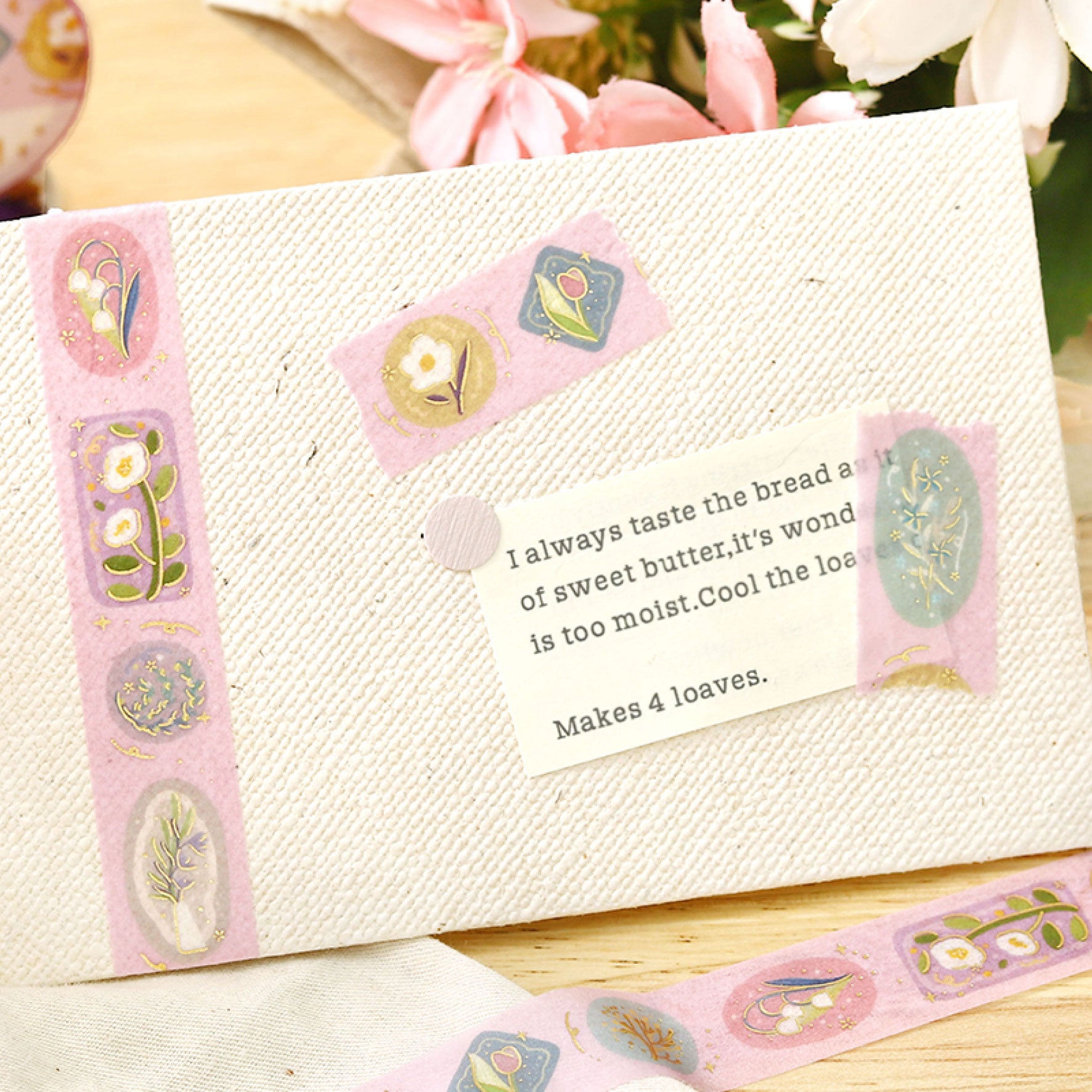 BGM - Washi Tape - Life Foil - Flower Brooch