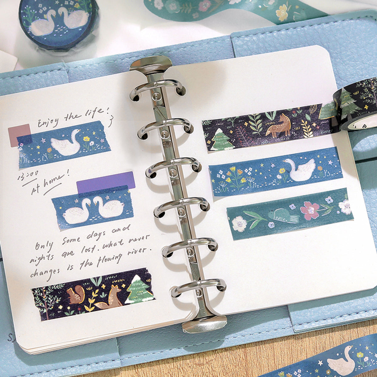BGM - Washi Tape - Nordic Forest - Swan Lake
