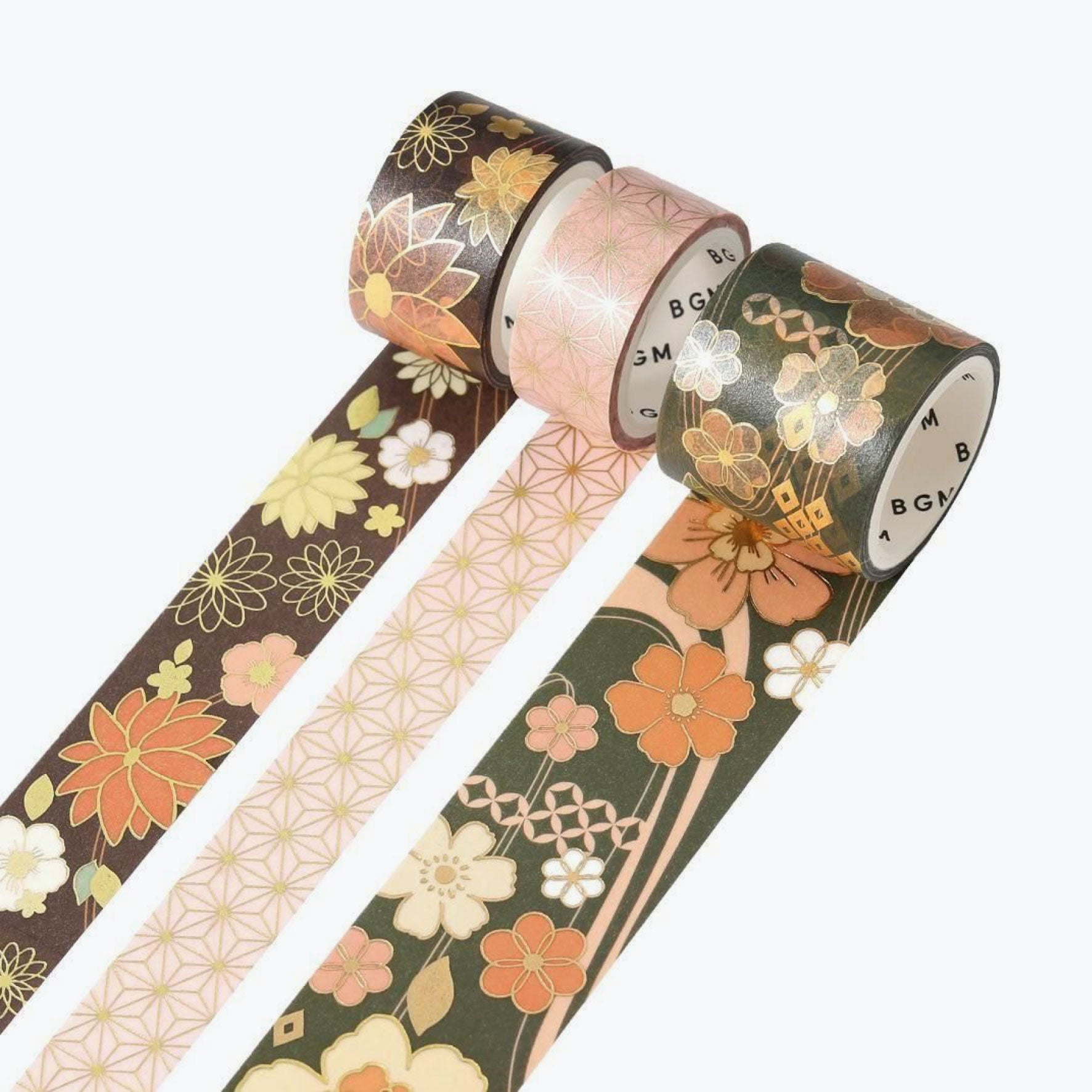 BGM - Washi Tape Set - Kimono Vol. 2 - Dark Green