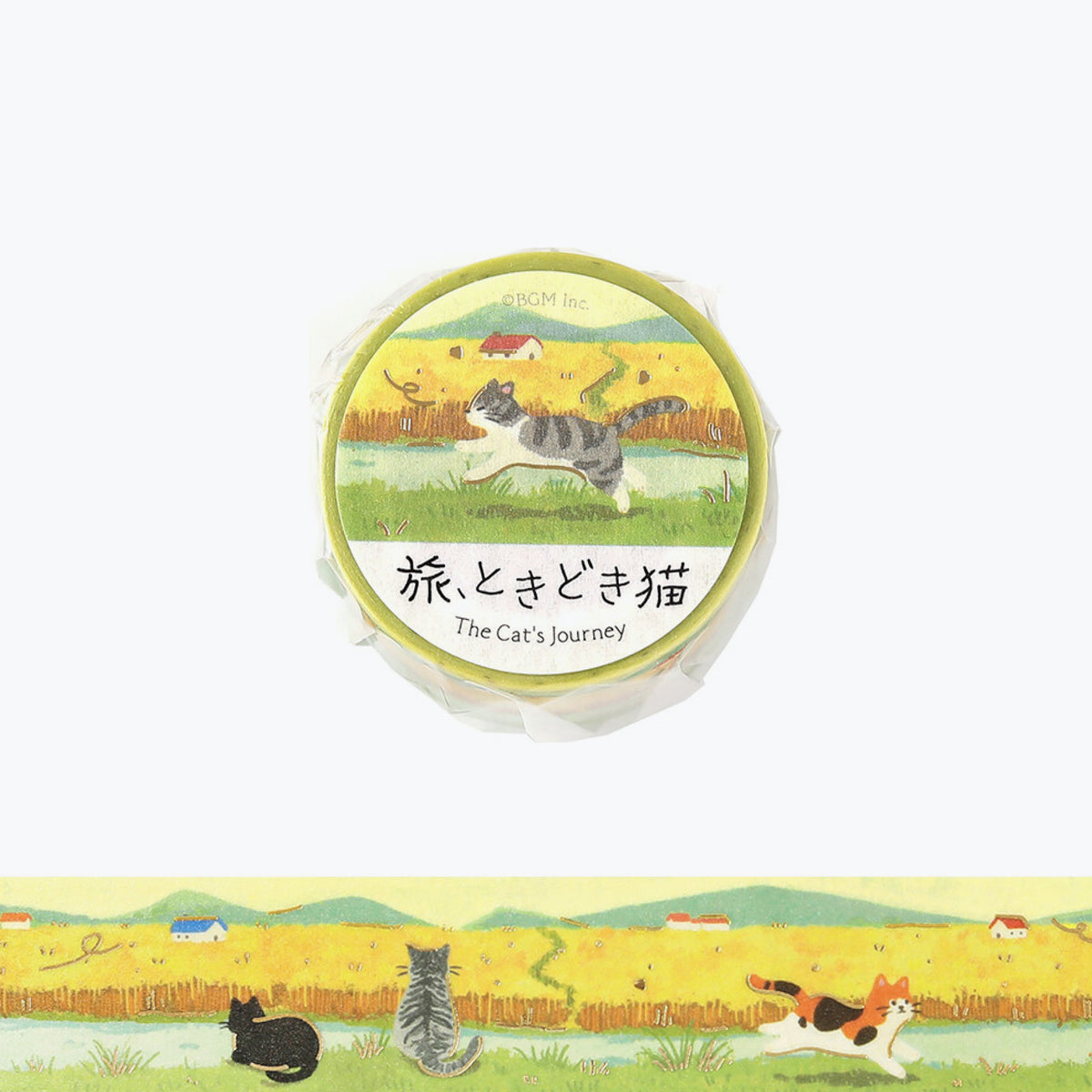 BGM - Washi Tape - The Cat's Journey - Wheat Fields