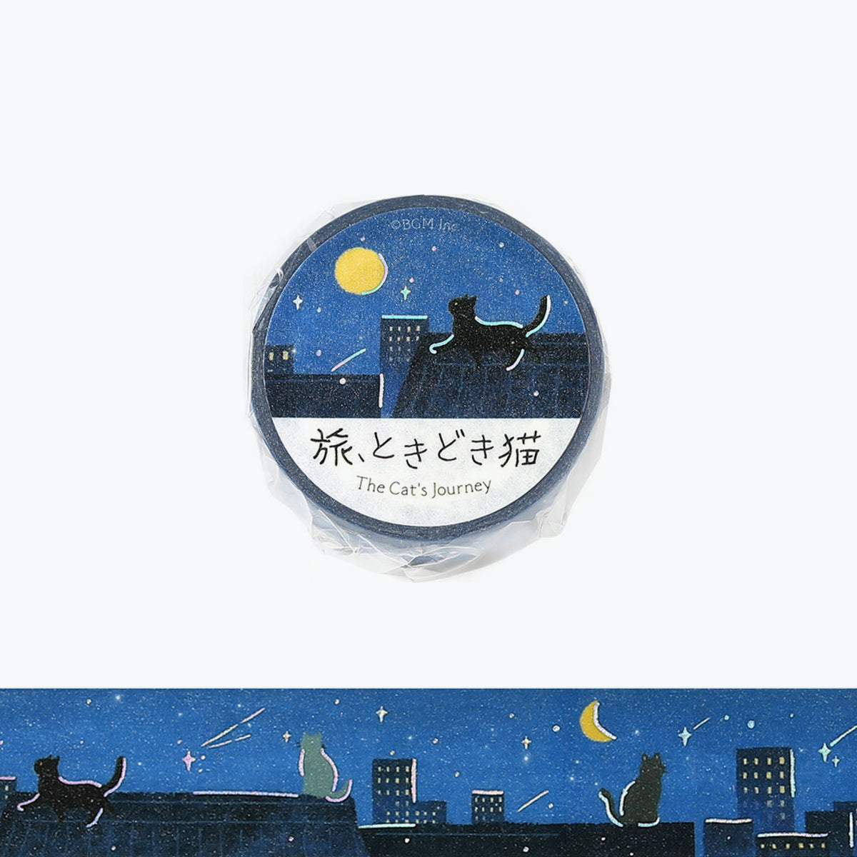 BGM - Washi Tape - The Cat's Journey - Late at Night