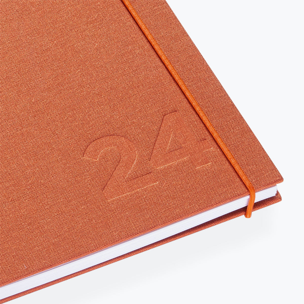 Bookbinders Design - Carnet en cuir avec inlay agenda 2024, Orange