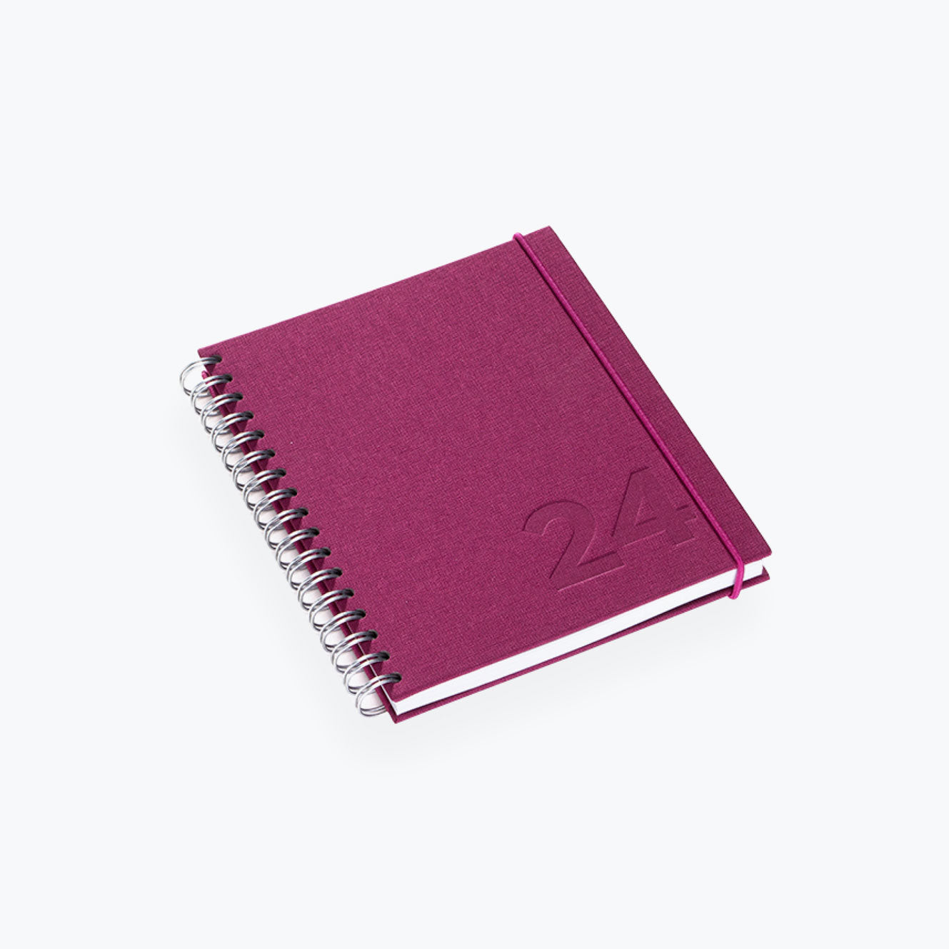 Bookbinders Design - 2024 Diary - Wire-O - Small - Blackberry