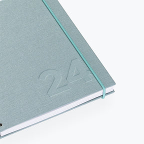Bookbinders Design - 2024 Diary - Wire-O - Small - Dusty Green