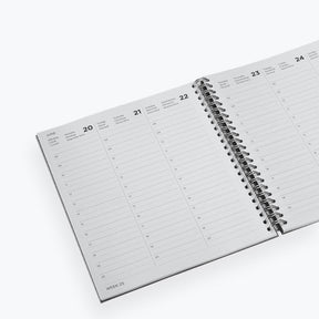 Bookbinders Design - 2024 Diary - Wire-O - Small - Dusty Green