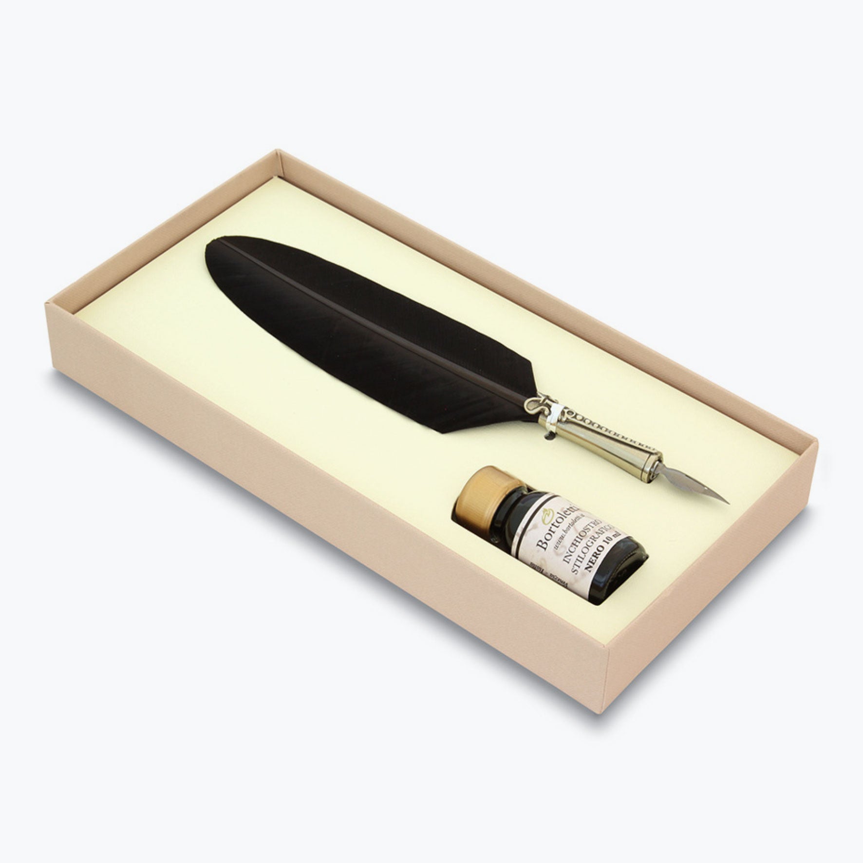 Bortoletti - Calligraphy Pen Set - Feather - Black