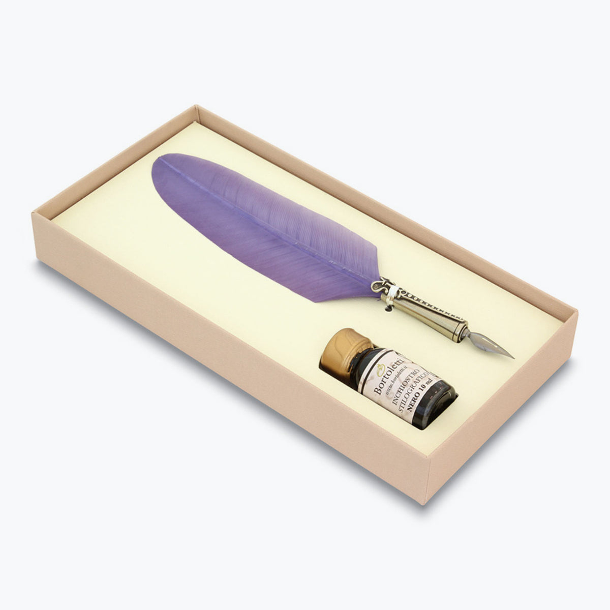 Bortoletti - Calligraphy Pen Set - Feather - Lilac