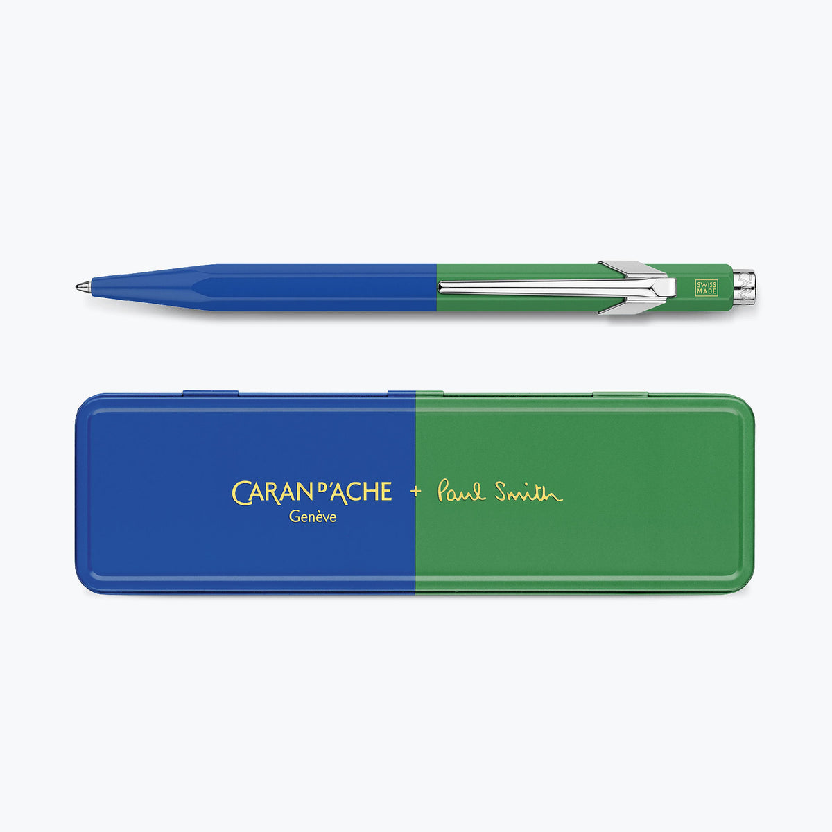 Caran d'Ache - Ballpoint Pen - 849 Paul Smith 4 - Cobalt Blue & Emerald Green