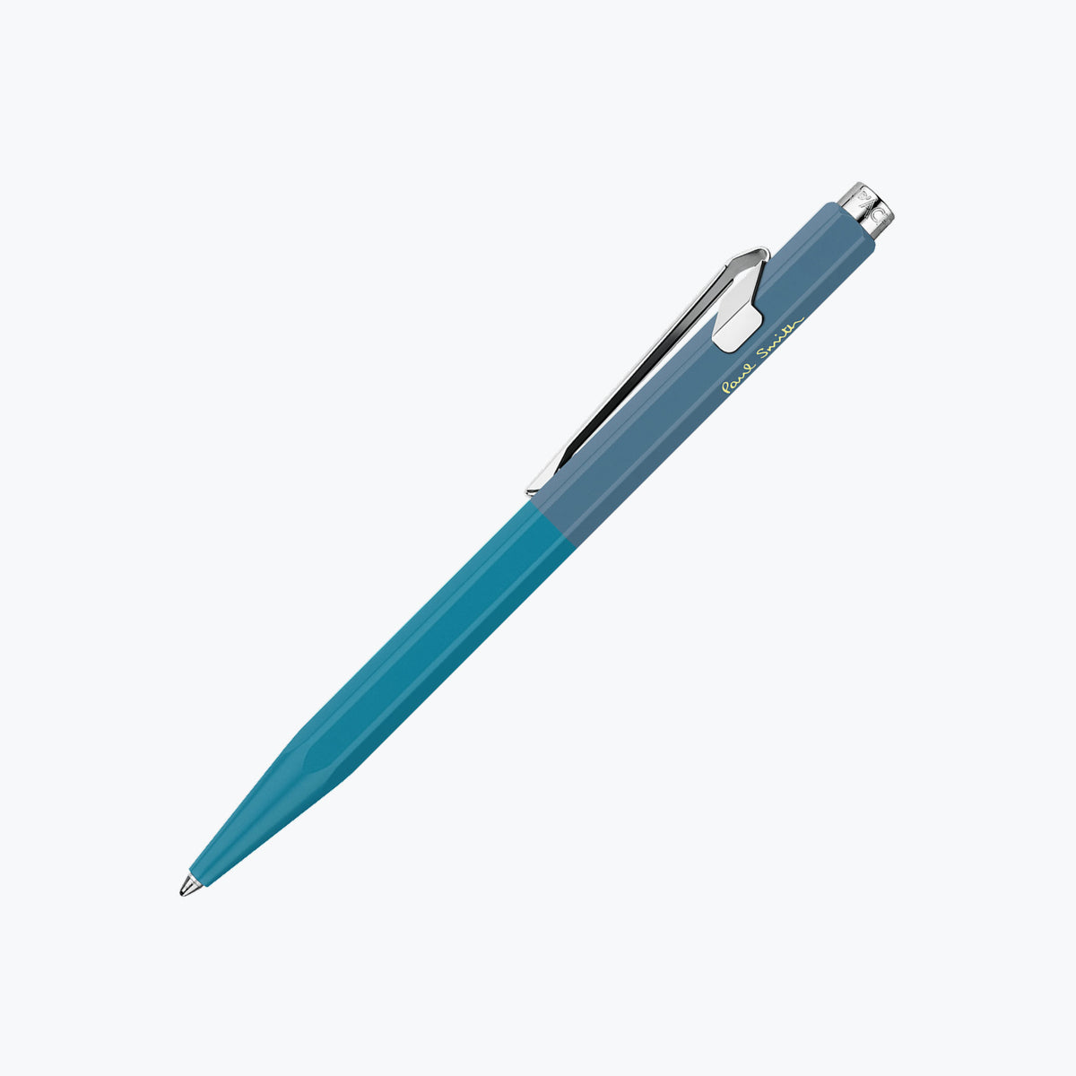 Caran d'Ache - Ballpoint Pen - 849 Paul Smith 4 - Cyan Blue & Steel Blue
