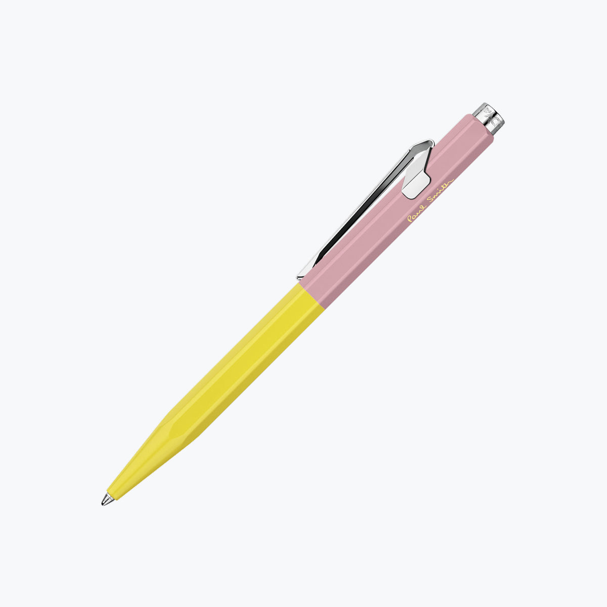 Caran d'Ache - Ballpoint Pen - 849 Paul Smith 4 - Chartreuse Yellow & Rose Pink
