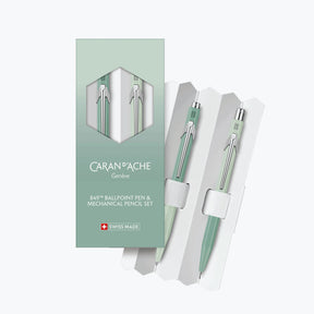 Caran d'Ache - Ballpoint Pen + Mechanical Pencil - 849 Misty Forest