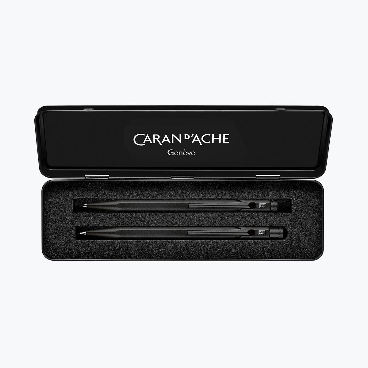 Caran d'Ache - Ballpoint Pen + Mechanical Pencil - 849 Bar - Black Code