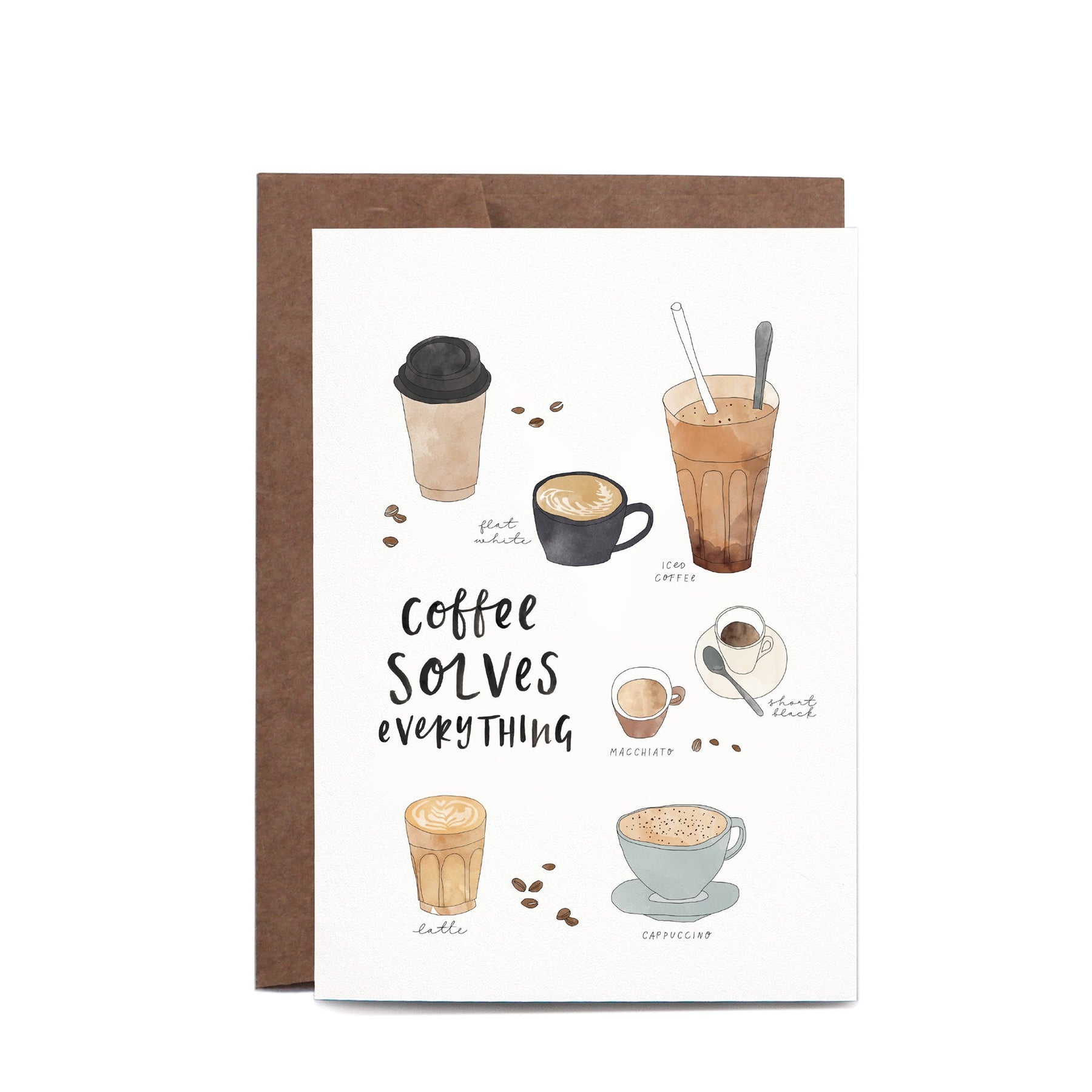 In the Daylight - Card - Coffee Solves Everything