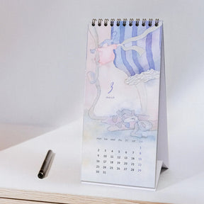 Dodolulu - 2026 Calendar - Monthly Slim Desk (DL)