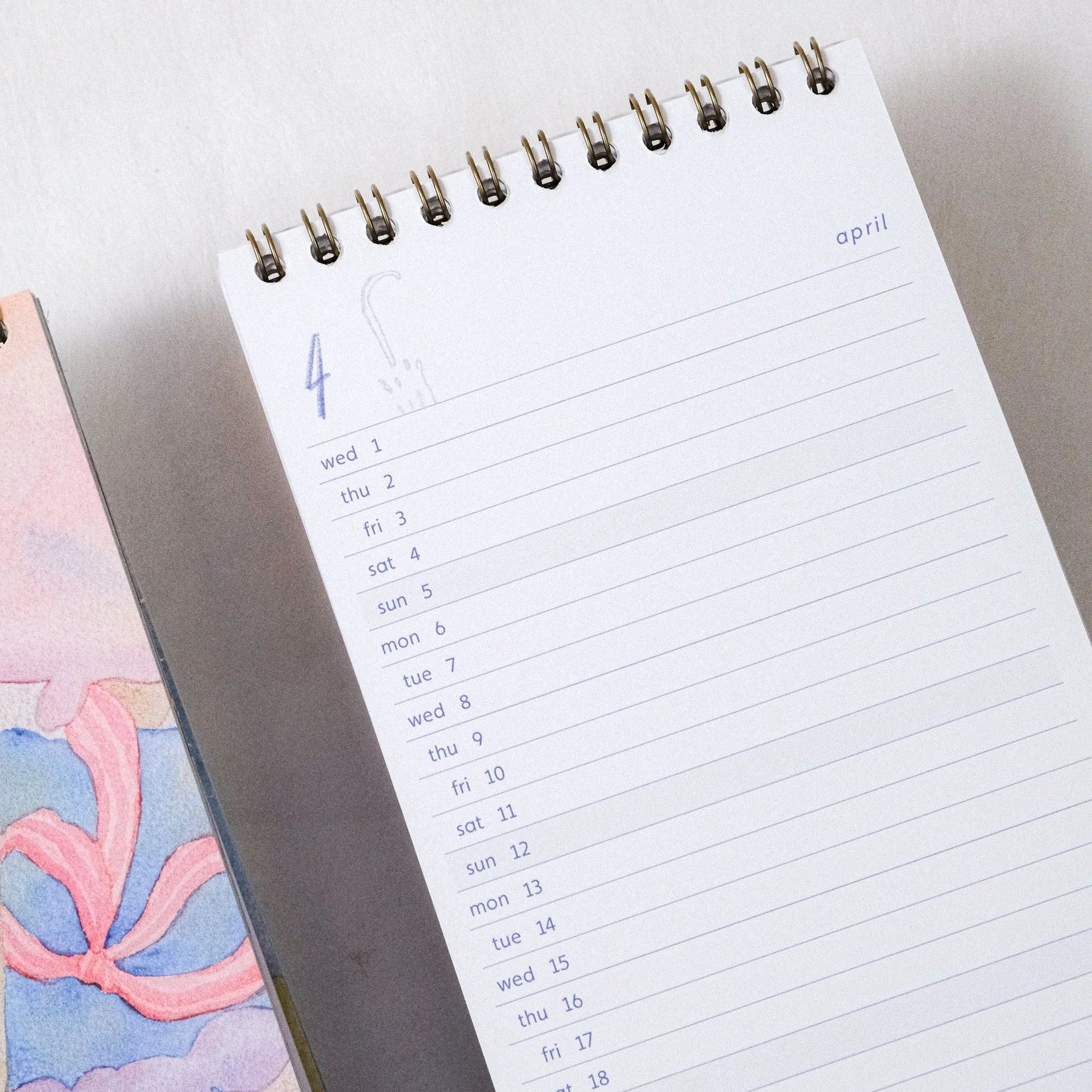 Dodolulu - 2026 Calendar - Monthly Slim Desk (DL)