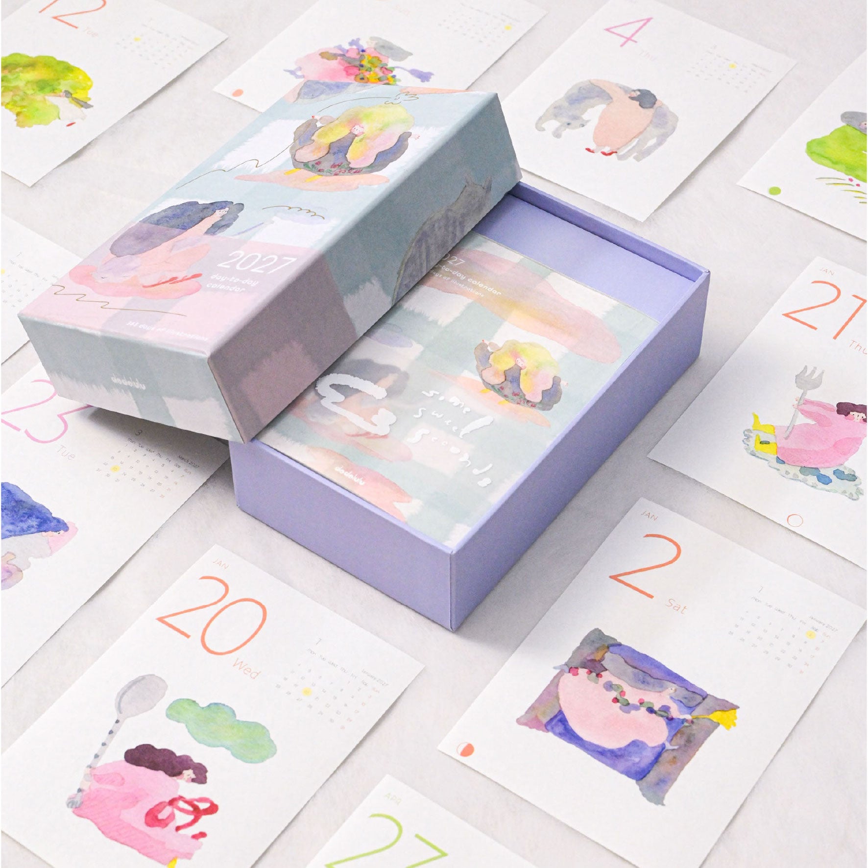 Dodolulu - 2027 Calendar - Desk Calendar - 365 Day To Day