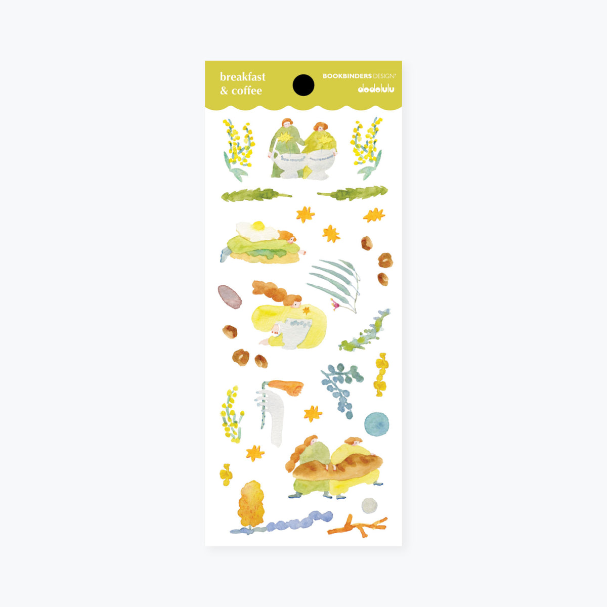 Dodolulu x Bookbinders Design - Sticker Sheet - Breakfast & Coffee