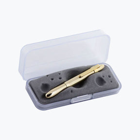 Fisher - Ballpoint Pen - Space Pen - Bullet -  Lacquered Brass (Clip)