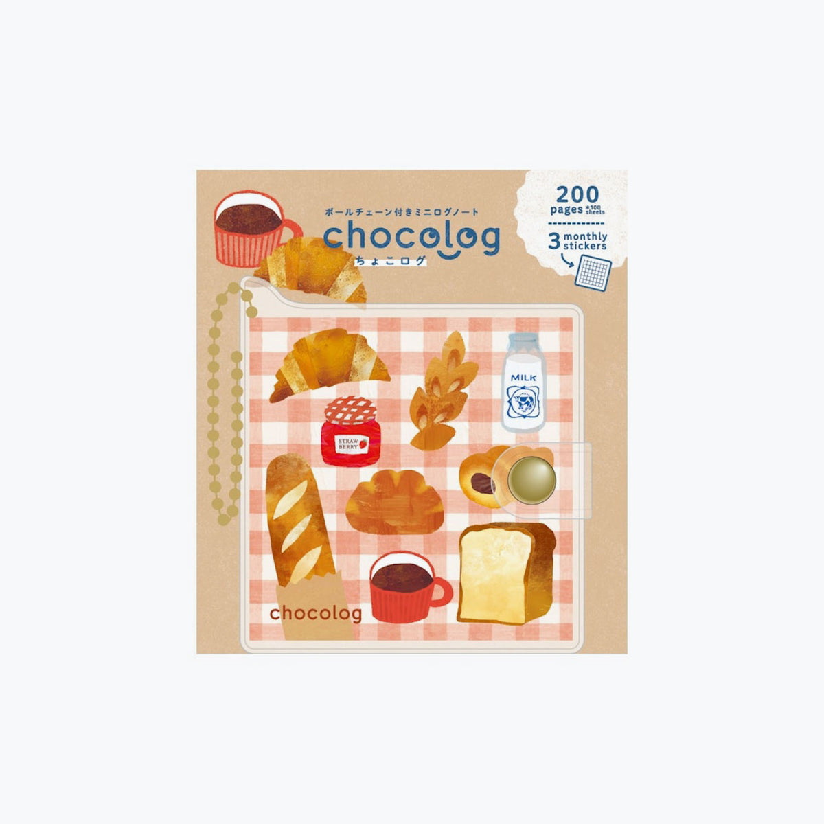 Furukawa Shiko - Notebook - ChocoLog Mini Logbook - Bread