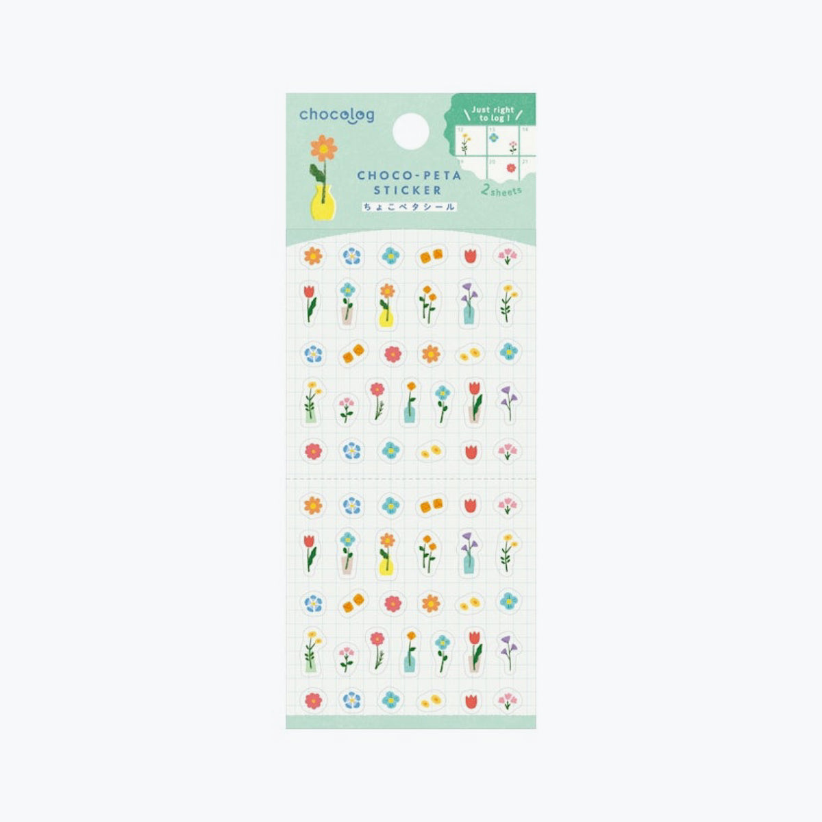 Furukawashiko - Planner Sticker - ChocoLog - Flowers