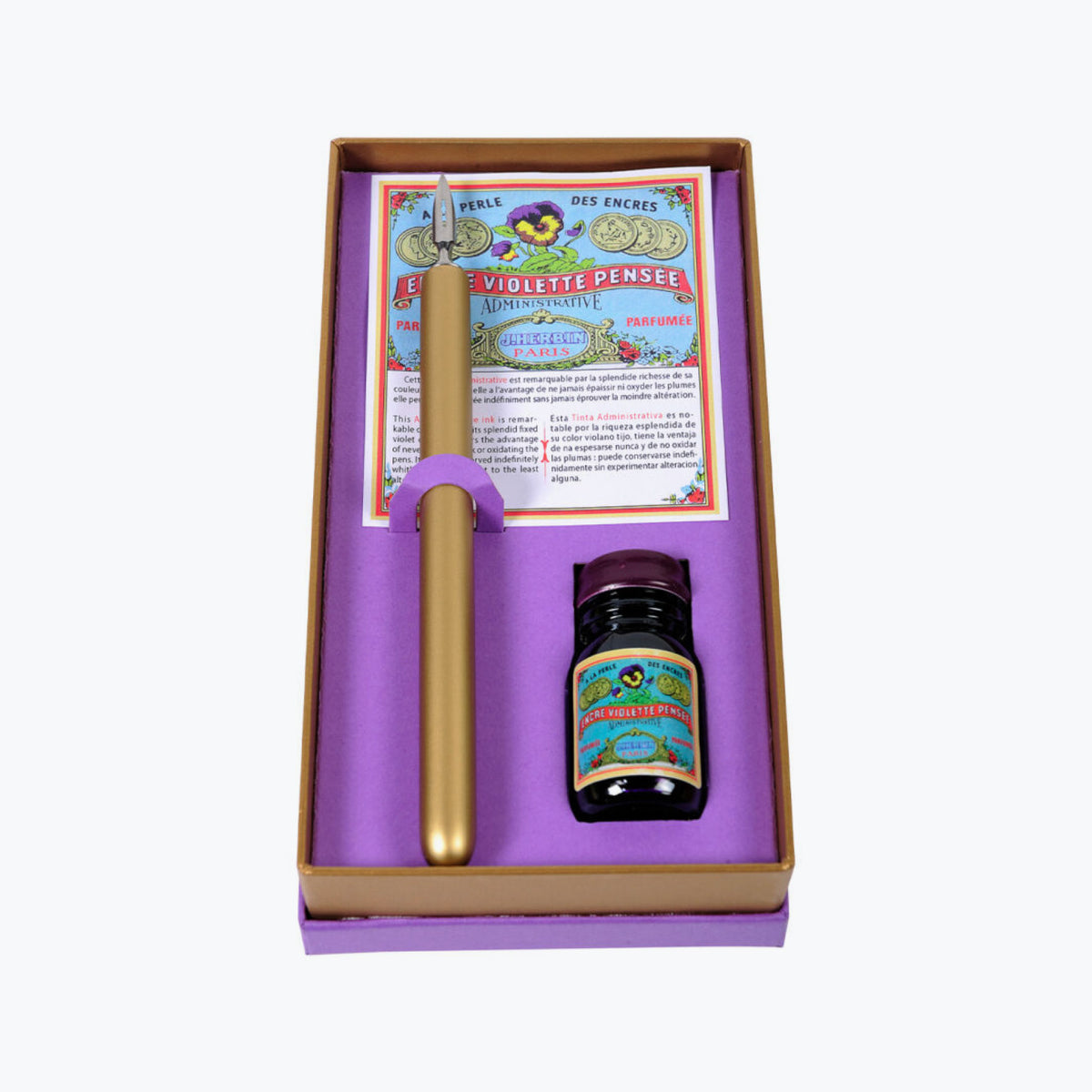 Herbin - Calligraphy Pen Set - Vintage - Violette Pensée