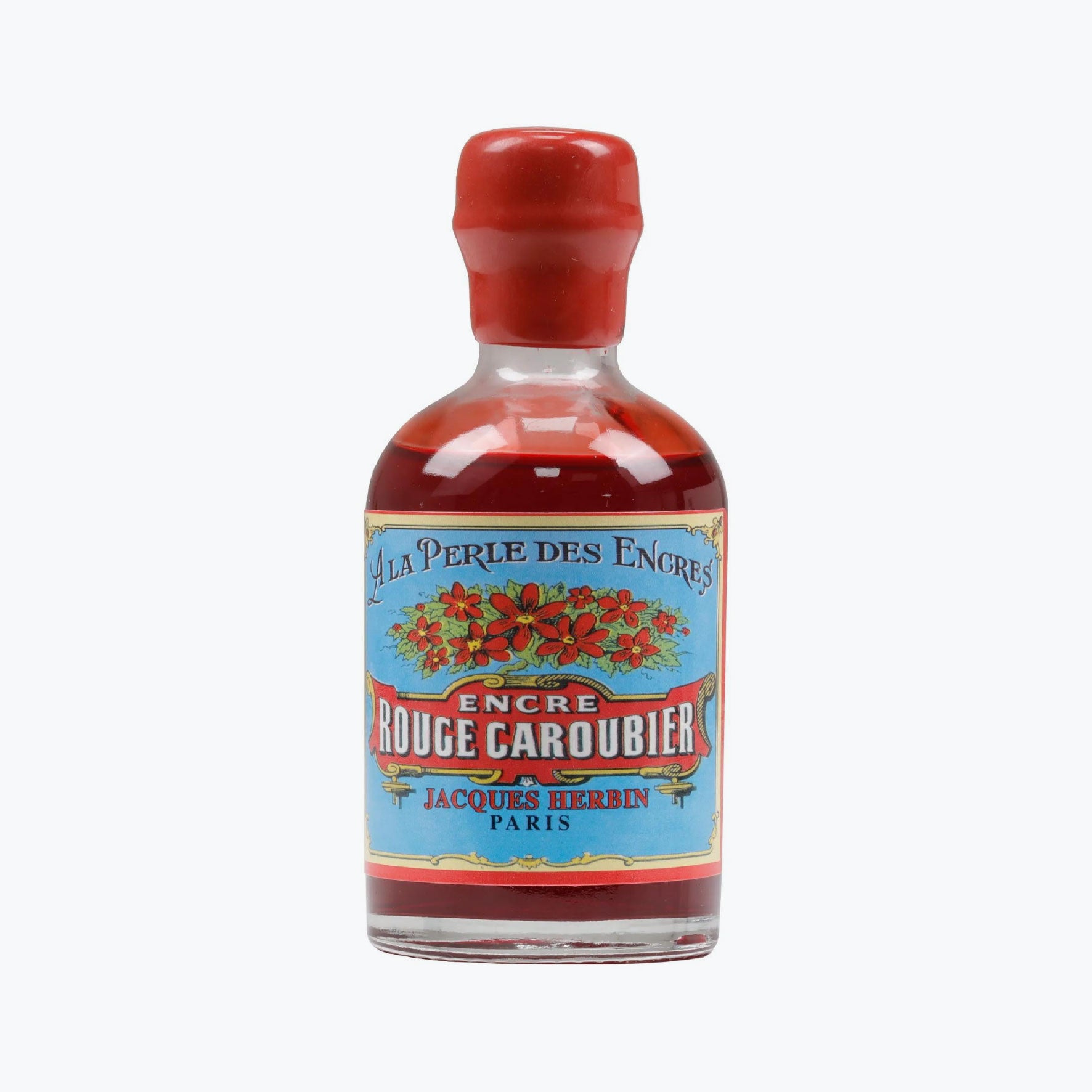 Herbin - Fountain Pen Ink - Collectors Bottle (100ml) - Rouge Caroubier